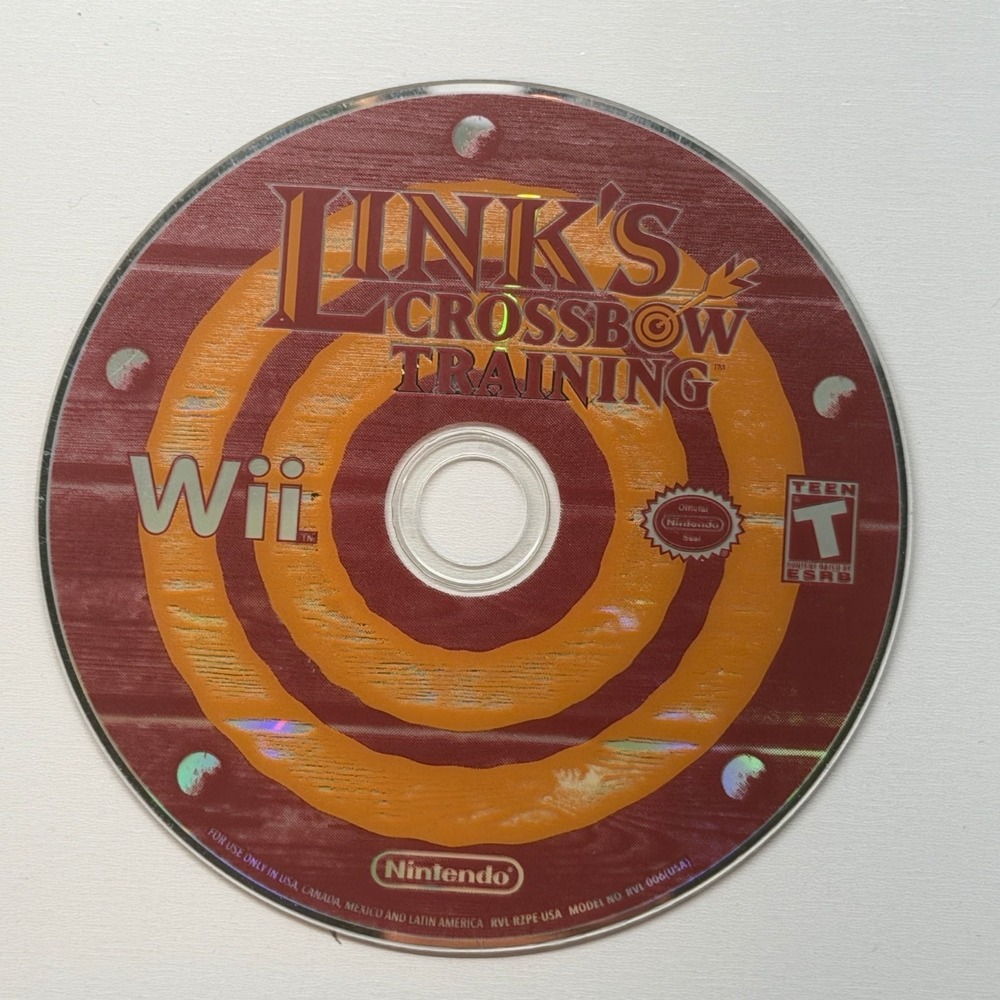 Link's Crossbow Training Wii Video Game Target Shooter Zelda Universe Disc Only